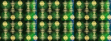 Kışın sembolü. Güzel dekorasyon. Yeşil, gri ve sarı renkli suluboya kar taneleri. İllüstrasyon kar tanesi.