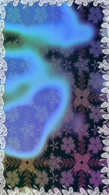 Raster illüstrasyonunda kusursuz çiçek deseni. Mavi renkte çiçekler.