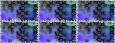 Mor ve mavi renkte çiçekler. Bahar mevsimi. Raster dikişsiz şirin çiçek deseni. Tatil havası. Nazik romantik baskı.