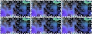 Mor ve mavi renkte çiçekler. Bahar mevsimi. Raster dikişsiz şirin çiçek deseni. Tatil havası. Nazik romantik baskı.