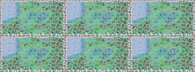 Yeşil ve mavi renklerde Raster Arkaplan. Güzel Kelebek Siluetleriyle Moda Dekorasyonu. Renkli Kelebeklerle Bahar Arkaplanı. Kart, Davetiye, Yazdırma İçin Şirin Kadınsı Desen.