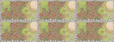 Raster geleneksel halk dekoru. Bej ve nötr arka plan. Kıyafet tasarımı için. Sevimli moda kelebekler.