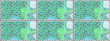 Mavi ve tarafsız şirin kelebekler. Renkli kelebeklerin kusursuz arka planı. Ambalajlar, duvar kağıtları, kumaş tasarımı ve kağıt için güzel bir arka plan. Raster illüstrasyonu.