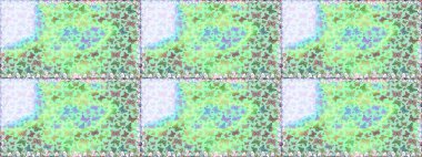 Kelebekler, yeşil ve nötr renklerde kusursuz desenler çizerler. Şirin Raster çizimi. Web sayfası arkaplanları, duvar kağıtları, tekstil, yüzey dokuları için mükemmel.