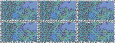 Kusursuz bir geçmişi var. Raster illüstrasyonu. Mavi ve kahverengi renkler üzerine illüstrasyon. Soyut renkli güzel kelebek.