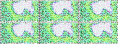 Raster illüstrasyonu. Renkli kelebeklerin kusursuz arka planı. Kumaş, kağıt, ambalaj kâğıdı ve duvar kağıdı tasarımı için güzel bir arkaplan..