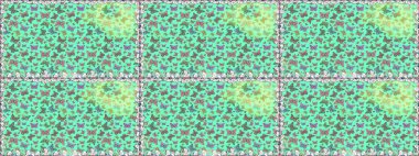 Parlak kelebeklerin kusursuz arka planı. Güzel renkli kelebekler mavi ve yeşil renklerde kaotik bir şekilde uçarlar. Kumaş için uygun. Raster. Uçan güvelerle kusursuz çok renkli arkaplan.