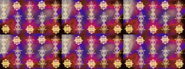 Renkli arka planda izole kar taneleri. Raster illüstrasyonu. Yüzey için tekrarlanan doku, ambalaj kağıdı, mor, kahverengi ve mor renkler. Kış kar tanesi, raster arkaplan.