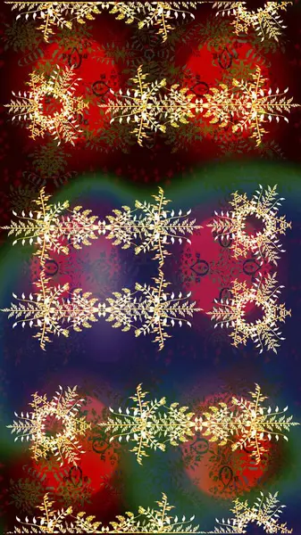 Renkli çizim kalıbı. Çiçek duvar kâğıdı. Raster illüstrasyonu. Şirin tekstil tarzında kahverengi, kırmızı ve yeşil renklerde. Çiçek arka planı.