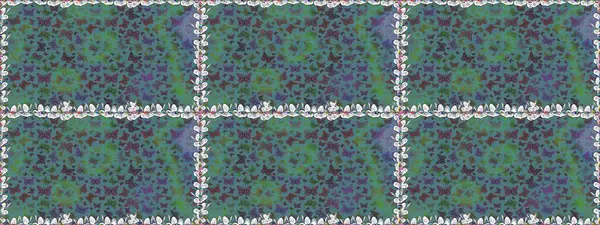 Elle çizilmiş illüstrasyon. Kıyafetler, erkekler, kızlar ve duvar kağıtları için soyut, pürüzsüz desen. Raster. Renkli kelebeklerin güzel arka planı.