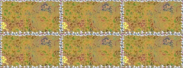 Kelebeklerin kusursuz arka planı. Raster. Kumaş, kağıt ve ambalaj için uygun. Güzel renkli kelebekler kaotik bir şekilde sarı renklerde uçarlar. Uçan güvelerle kusursuz çok renkli arkaplan