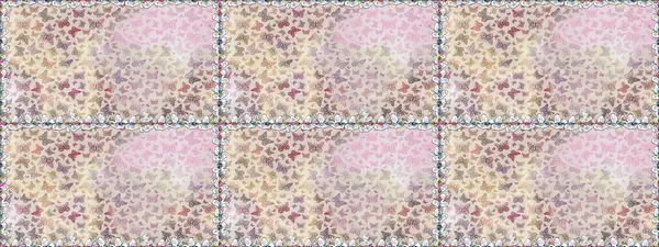 Tarafsız ve gri arka planda renkli bir kelebek. Kelebeklerle dolu renklendirilmiş, pürüzsüz bir desen. Davetiye, kart, yazdırma için basit şirin desen.