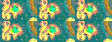 Raster çiçek izi. Klasik taslak çizimi. Çiçek mavisi eskiz deseni. Raster Yumuşak kumaş deseni.