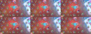 Suluboya çiçekli çiçek deseni. Kahverengi renkli güzel bir tekstil. Raster illüstrasyonu.