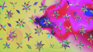 Elle boyanmış suluboya resim çizimleri, çiçekler ve bitkiler. Tarafsız renklerde çiçekler.