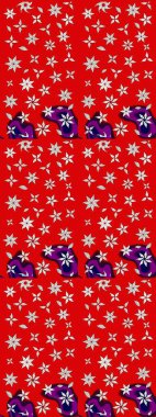 Çiçekli çiçek deseni, suluboya. Küçük çiçekte güzel bir çiçek deseni var. Raster deseni.