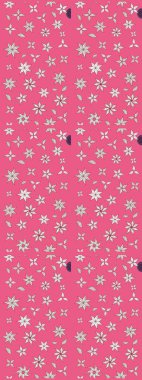 Pembe renkli çiçekler. Renkli Bahar temalı eskiz kalıbı. Düz Çiçek Elementleri Tasarım Raster illüstrasyonu. Çiçekli çiçek deseni, suluboya..