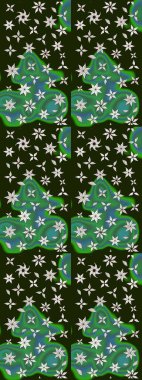 Düz Çiçek Elementleri Tasarımı. Renkli Bahar Teması eskiz kalıbı. Gri renkli çiçekler. Güzel çiçek deseni..