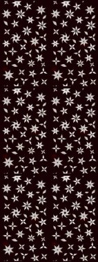 Düz Çiçek Elementleri Tasarımı. Çiçekli çiçek deseni, suluboya. Raster illüstrasyonu. Siyah renkli çiçekler. Renkli Bahar Teması çizim şablonu.