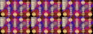 Renkli arka planda izole kar taneleri. Raster illüstrasyonu. Yüzey için tekrarlanan doku, ambalaj kağıdı, mor, kahverengi ve mor renkler. Kış kar tanesi, raster arkaplan.