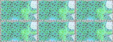 Mavi ve tarafsız şirin kelebekler. Renkli kelebeklerin kusursuz arka planı. Ambalajlar, duvar kağıtları, kumaş tasarımı ve kağıt için güzel bir arka plan. Raster illüstrasyonu.