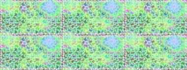 Raster illüstrasyonu. Doğa kelebeği temasını mavi ve yeşil renklerle tekrarlıyor. Güzel, pürüzsüz kelebek yineleme dokusu kontrastlı sırt katmanında izole edilmiş. Korunmak için vahşi yaşam böcekleri arka planı.