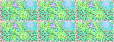 Doğadaki güzellik. Kumaş, Tekstil, Baskı ve Davetiye için arka plan. Raster illüstrasyonu. Suluboya Biçimli Uçan Kelebeklerle kusursuz desen.