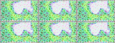 Raster illüstrasyonu. Renkli kelebeklerin kusursuz arka planı. Kumaş, kağıt, ambalaj kâğıdı ve duvar kağıdı tasarımı için güzel bir arkaplan..