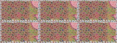 Raster illüstrasyonu. Çizim, karalama, karalama. Erkekler, kızlar, elbiseler, duvar kağıtları için soyut, pürüzsüz desen. Kelebeklerle kusursuz desen. Sonsuz.