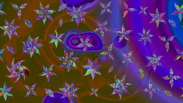 Kahverengi renkli çiçekler. Gömlek baskısı için çiçek boyası. Çiçek eskiz kalıbı geçmişi.