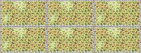 Elin kusursuz deseni suluboya desenli siluet kelebekleri. Raster illüstrasyonu. Klasik tarzda hem de. Tarafsız ve kahverengi renklerde resimleme.