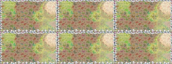 Raster geleneksel halk dekoru. Bej ve nötr arka plan. Kıyafet tasarımı için. Sevimli moda kelebekler.