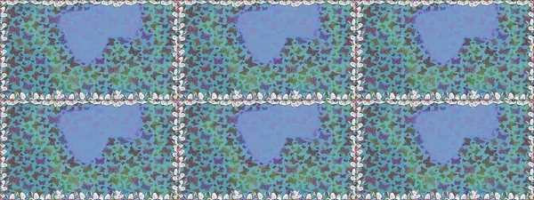 Kelebek. Kusursuz. Mavi ve kahverengi arkaplanda izole edilmiş web tasarımı için renk çizgisi düzenleyici.