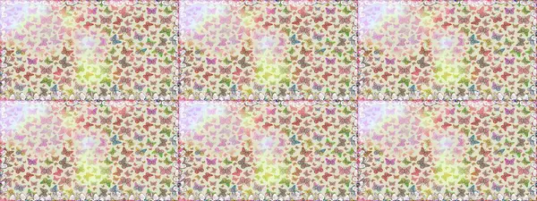 Nakış, egzotik kelebeklerle süslenmiş çiçeksiz desenler. Kart, baskı ve davetiye için basit şirin bir desen. Giysi tasarımı için gri tarafsız arkaplanda geleneksel halk çiçekleri dekoru.