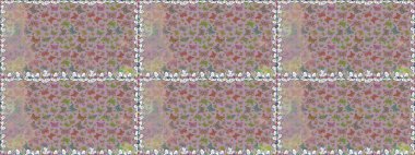 Tarafsız ve gri. Kumaş, kağıt, ambalaj kâğıdı ve duvar kağıdı tasarımı için hoş bir arka plan. Kelebeklerle kusursuz desen.