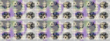 Yeni yıl kar tanesi. Güzel soyut kar taneleri renkler üzerine raster tasarımı. Düz kar karalama ikonları, kar taneleri silueti Noel afişi için, kartlar.