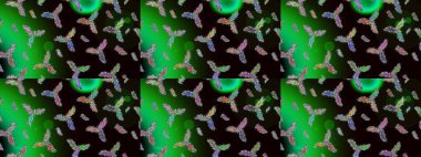 Renk arka plan üzerinde izole soyut kar taneleri ile düz tasarım. Kar tanesi renkli desen. Snowflakes desen. Raster resim. Raster kar taneleri arka plan.