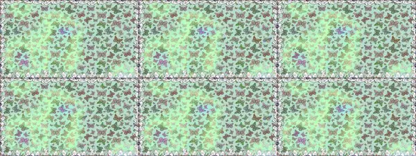 Sevimli kelebekler. Raster geleneksel halk giysi tasarımı için tarafsız ve yeşil arkaplan hoş dekor.