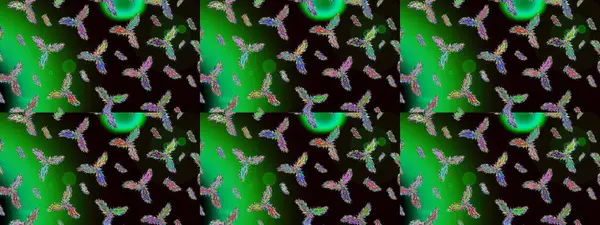 Renk arka plan üzerinde izole soyut kar taneleri ile düz tasarım. Kar tanesi renkli desen. Snowflakes desen. Raster resim. Raster kar taneleri arka plan.