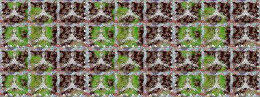 Fantezi çiçekli kusursuz desen, doğal duvar kağıdı, çiçek desenli kıvrım çizimi. Ev dekoru. Paisley el çizimi elementler.