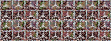 Ultraviyole kumaş deseni. Organik motif arka planı. Raster illüstrasyonu. Kusursuz desen.