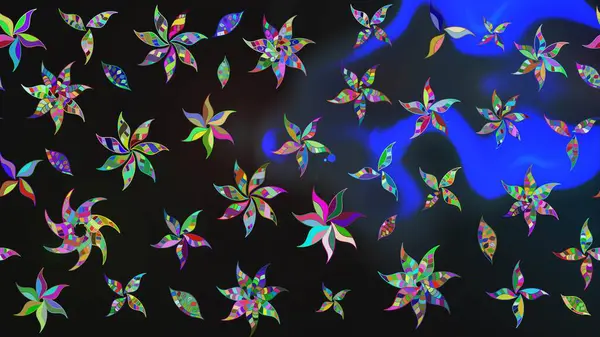 Raster illüstrasyonu. Çiçekli yumuşak bir eskiz şekli. Gri renklerde bahar çiçekleri. Raster çiçekleri klasik tarzda resmedilir..