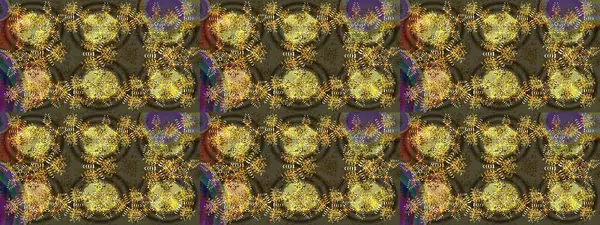 Kahverengi, yeşil ve sarı renklerde suluboya kar taneleri. İllüstrasyon kar tanesi. Kışın sembolü. Güzel dekorasyon.