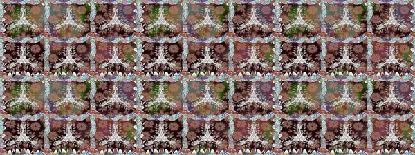 Ultraviyole kumaş deseni. Organik motif arka planı. Raster illüstrasyonu. Kusursuz desen.