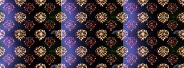 Raster illüstrasyonunda kusursuz çiçek deseni. Renkli Bahar Temalı Kusursuz Arkaplan. Süslü kumaş deseni. Düz Çiçek Elementleri Tasarımı.