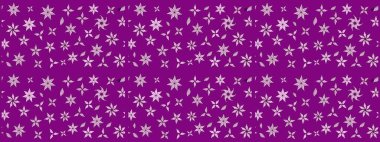 Raster illüstrasyonu. Küçük çiçekteki sevimli çiçek deseni. Raster deseni. Yumuşak, yaz çiçekleri mor renkte.