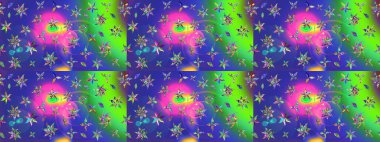 Süslü kumaş deseni. Çiçekli çiçek deseni, suluboya. Raster deseni.