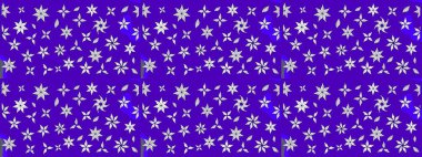 Raster Yumuşak kumaş deseni. Raster çiçek izi. Klasik taslak çizimi. Çiçekli menekşe çizim deseni.