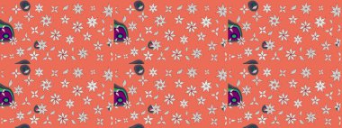 Raster Yumuşak kumaş deseni. Çiçeksel turuncu çizim kalıbı. Klasik taslak çizimi. Raster çiçek izi..