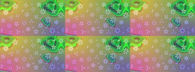 Taslak desenli, modaya uygun kumaş deseni. Raster illüstrasyonu. Düz Çiçek Elementleri Tasarımı. Renkli Bahar Teması eskiz kalıbı. Şirin çiçek elementleri..